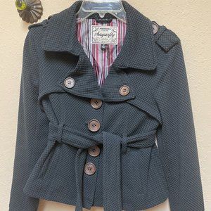 Sugarfly Cropped Pea Coat Style Jacket (black - size M)